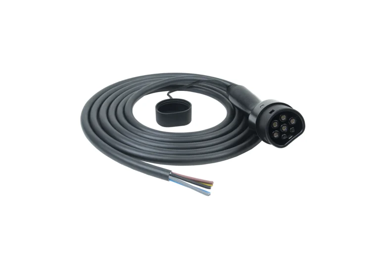 16A Three Phase Type 2 EV Charging Cable with Open End